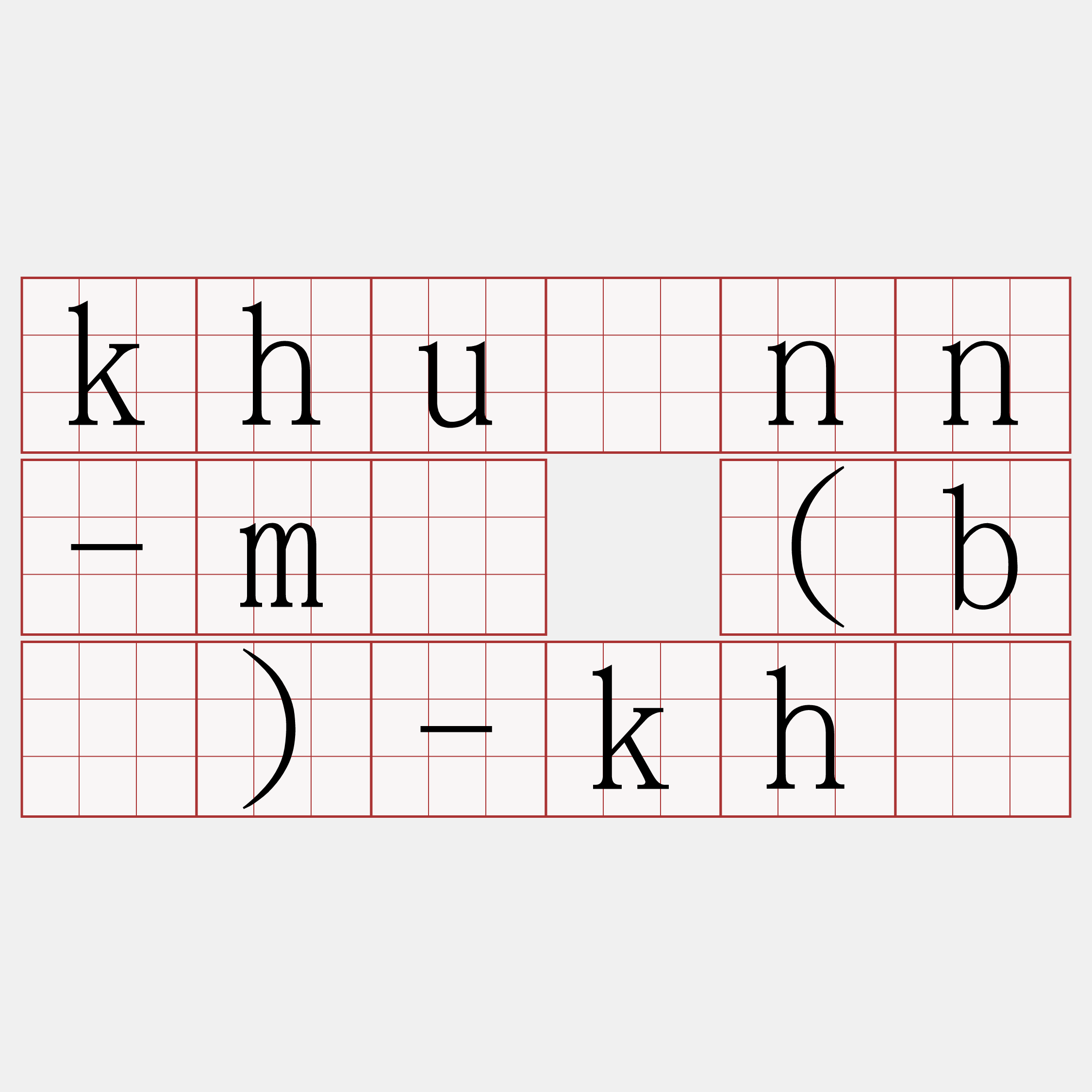 khuànn-m̄ (bô)-khí